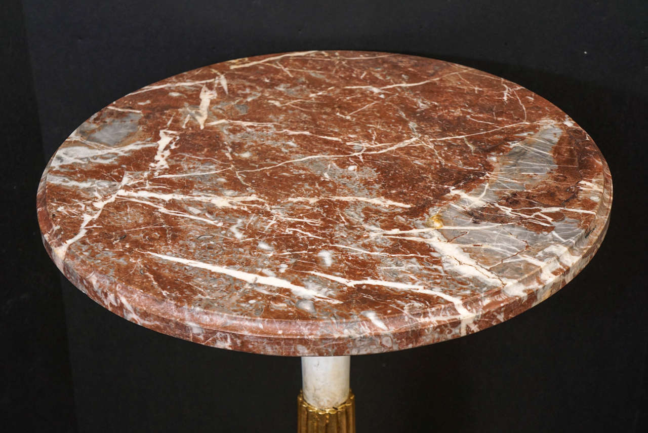 Art Deco Low Mid Century Italain Marble Topped Smoking Table