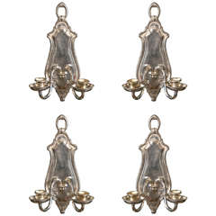 Pair of Silver Plated Caldwell Sconces