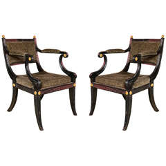 Pair of English Regency Chairs