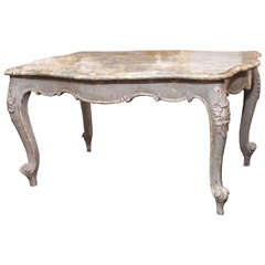 19th Century French Painted Low Table