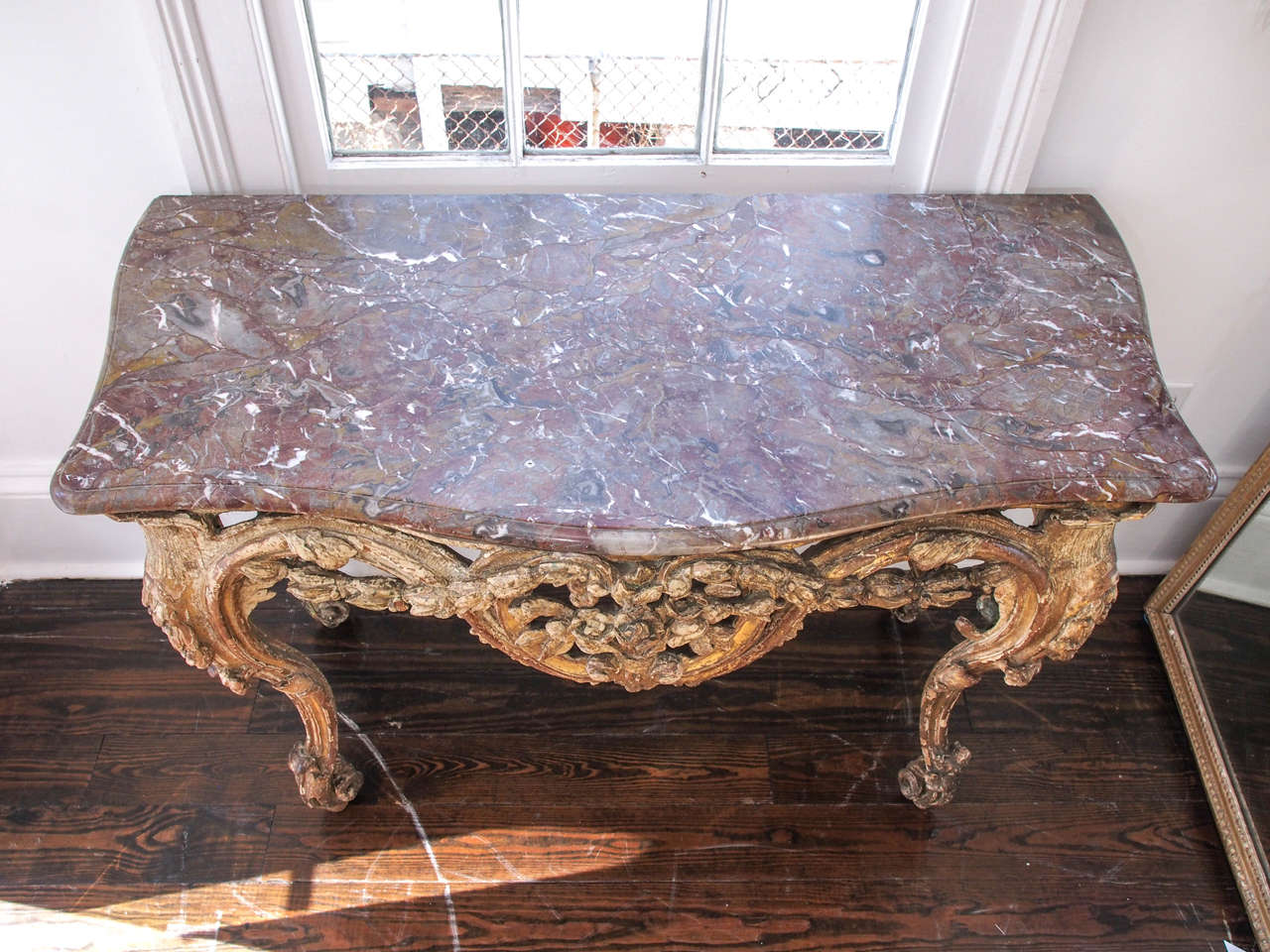 French Louis XV 19th Century Console Table In Excellent Condition In New Orleans, LA