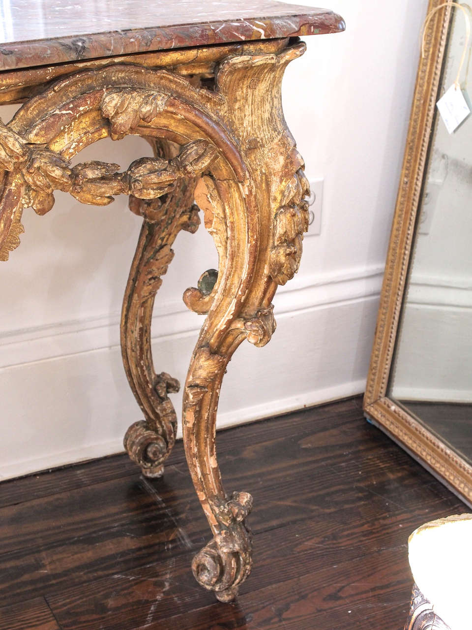 French Louis XV 19th Century Console Table 1