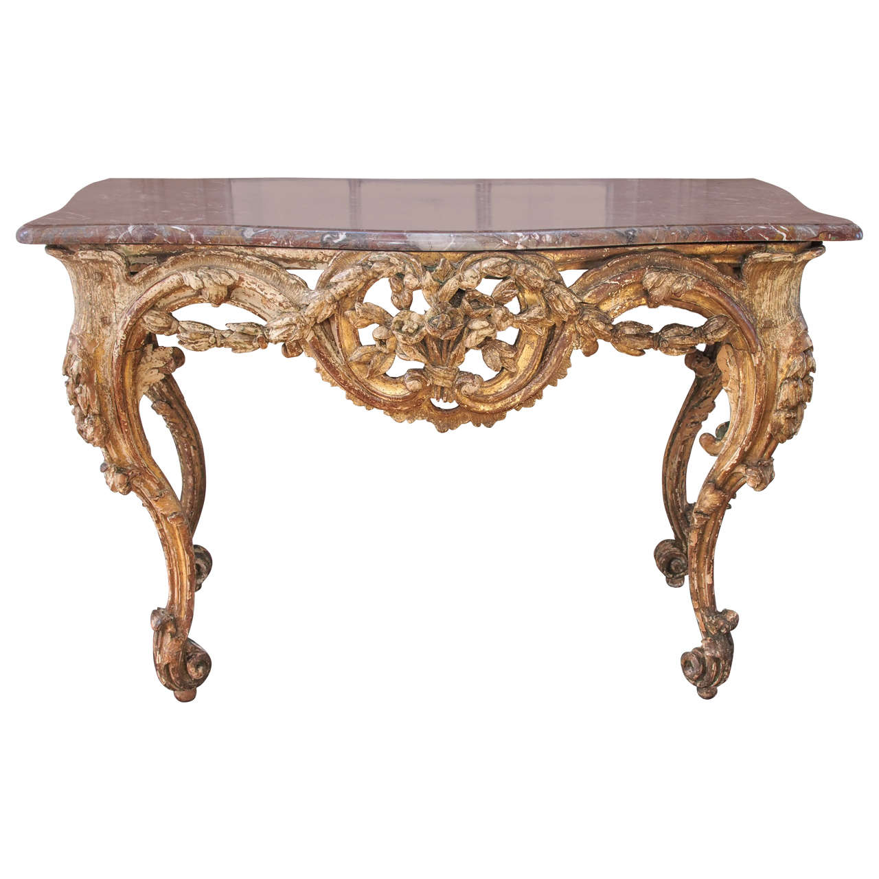 French Louis XV 19th Century Console Table