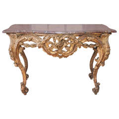 French Louis XV 19th Century Console Table