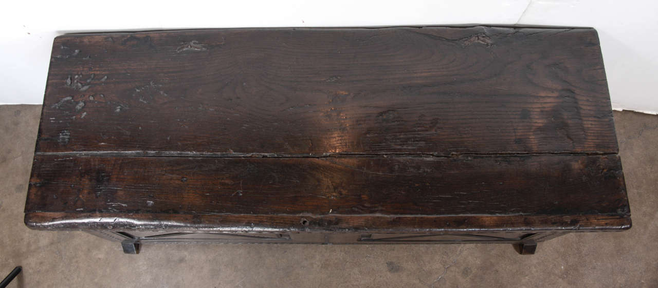 18th c. Walnut Spanish Trunk at 1stdibs