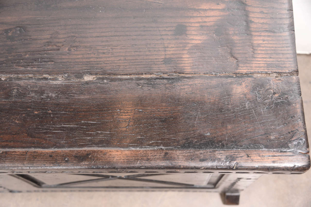 18th c. Walnut Spanish Trunk at 1stdibs