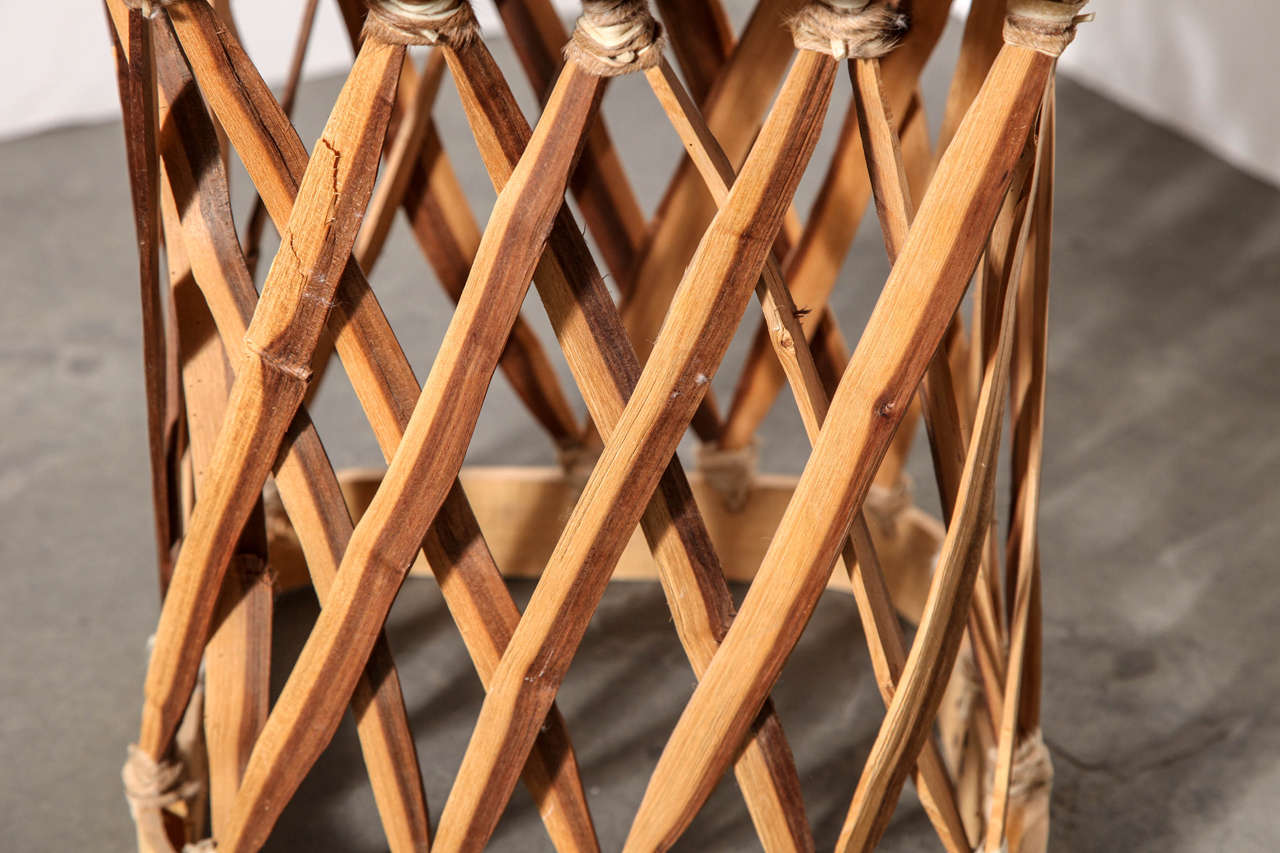 Cowhide Handmade Mexican Wood and Hide Table