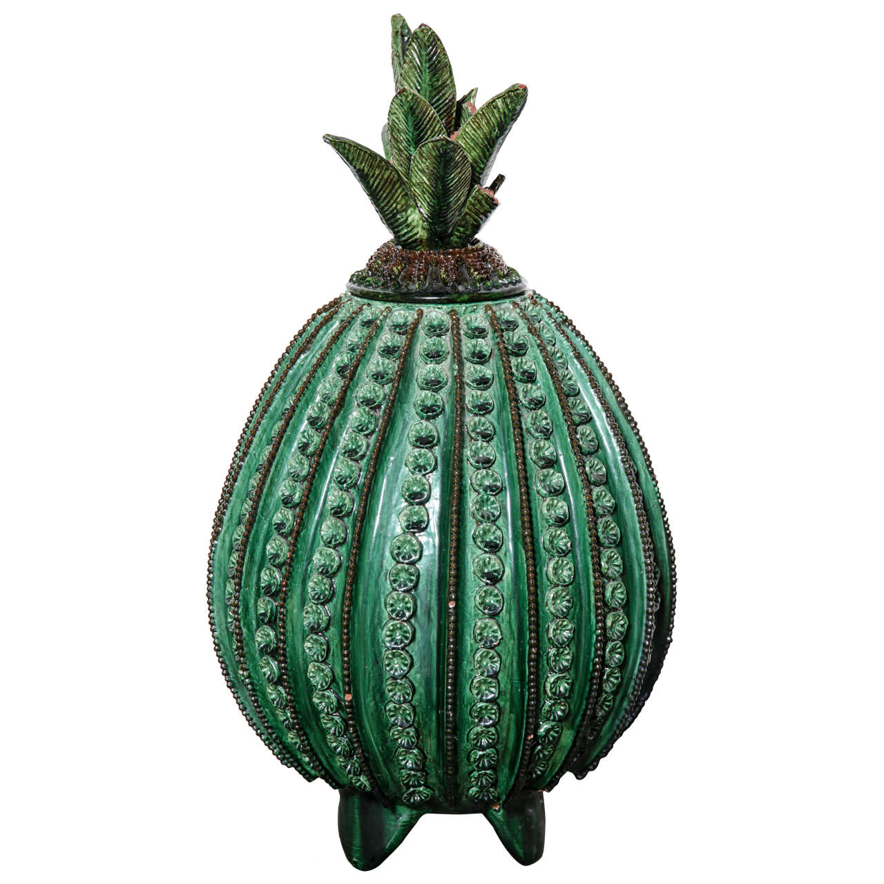 Ananas en poterie artisanale mexicaine de Morelia