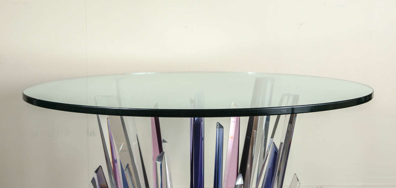 North American Stunning Stalagmite Lucite Table