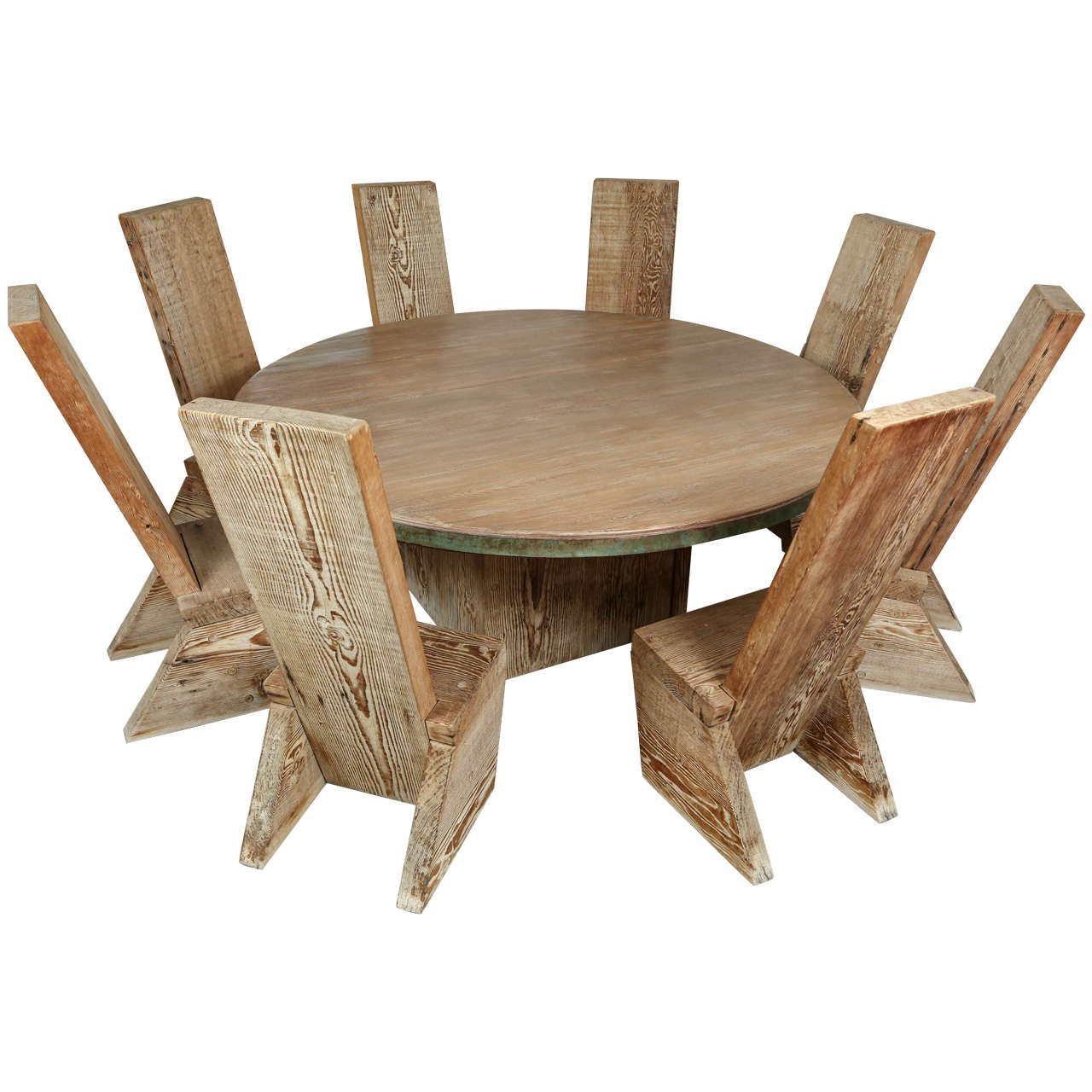 Dining Table with Eight Matching Chairs