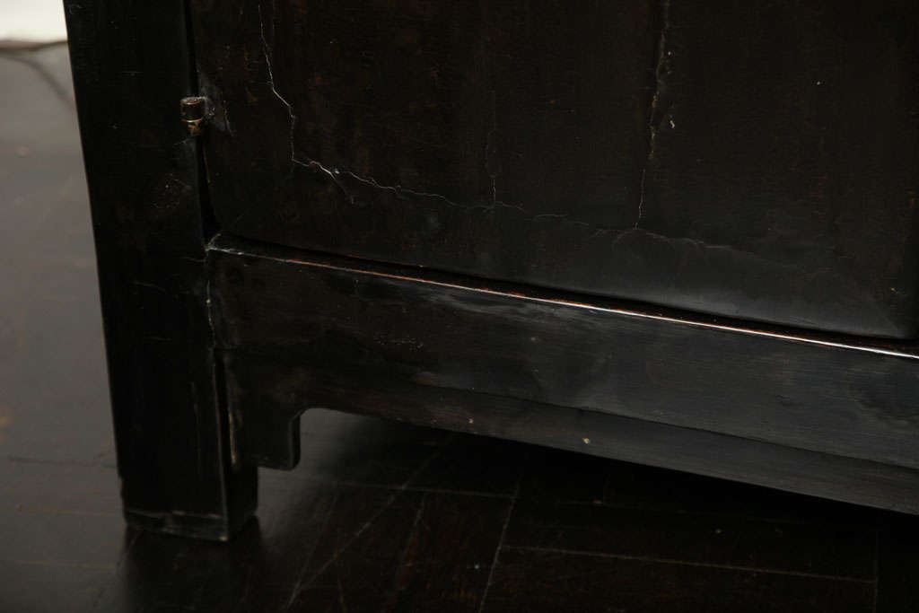 19th Century Black Lacquer Cabinet For Sale 1