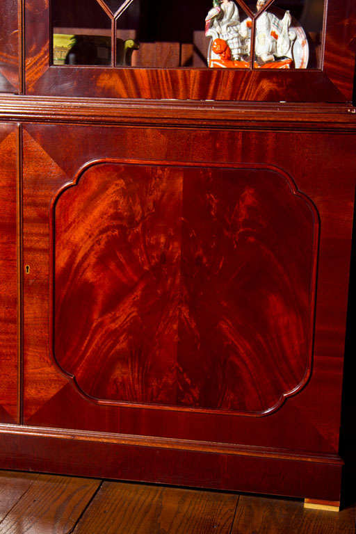 English Mahogany Breakfront In New Condition For Sale In Woodbury, CT