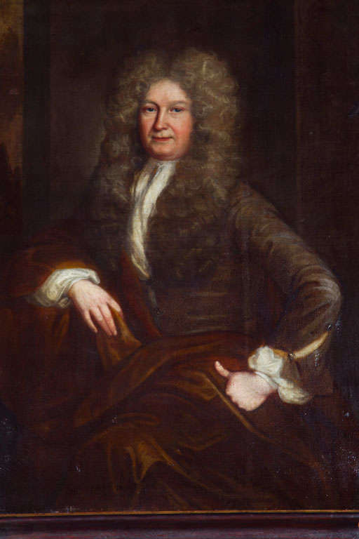 Queen Anne Portrait d'un gentleman de l'English School en vente