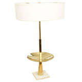 1950's Stiffel Polished Brass Table Lamp on Marble base