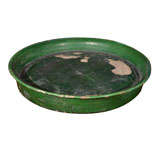 Glazed terra cotta platter