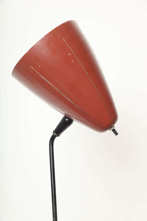 American A 1950's Articulated Floor Lamp by Ben Seibel