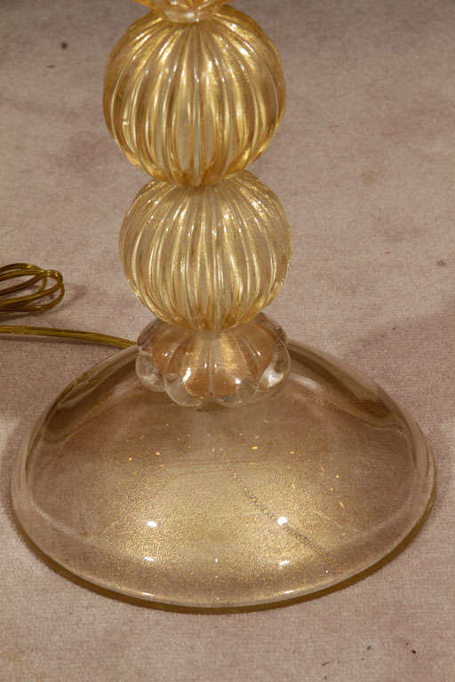 Italian Pair Barovier and Toso Murano Glass Table Lamp