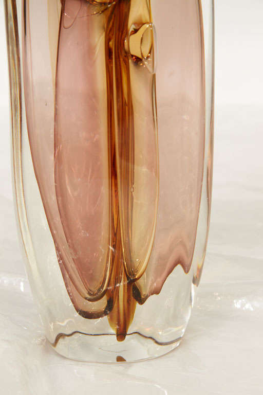 American Mid Century Paul Manners Art Glass Garniture
