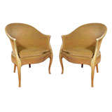 Pair 19th Century French  Bergere Chairs
