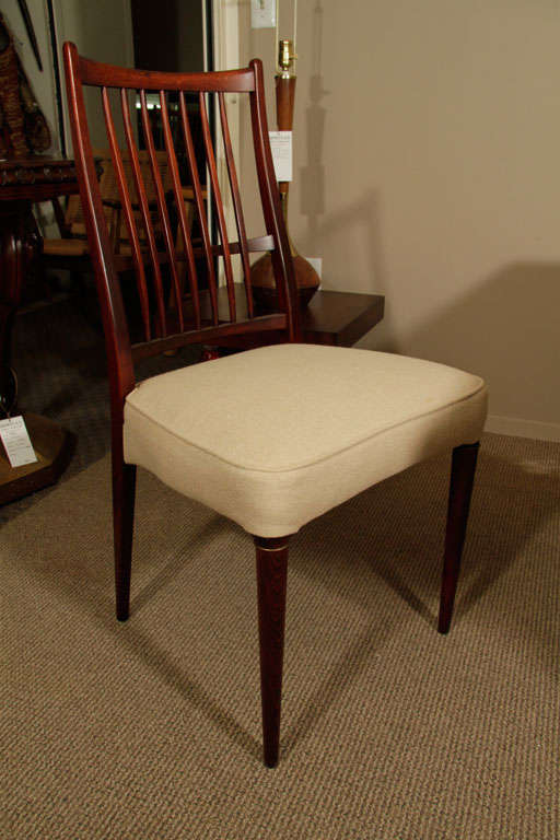 Mid Century Danish Modern Dining Table and Six Chairs 3