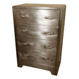 Mid Century Industrial Metal Chest of Drawers