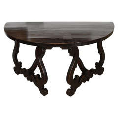 Pair of Tuscan Walnut Consoles