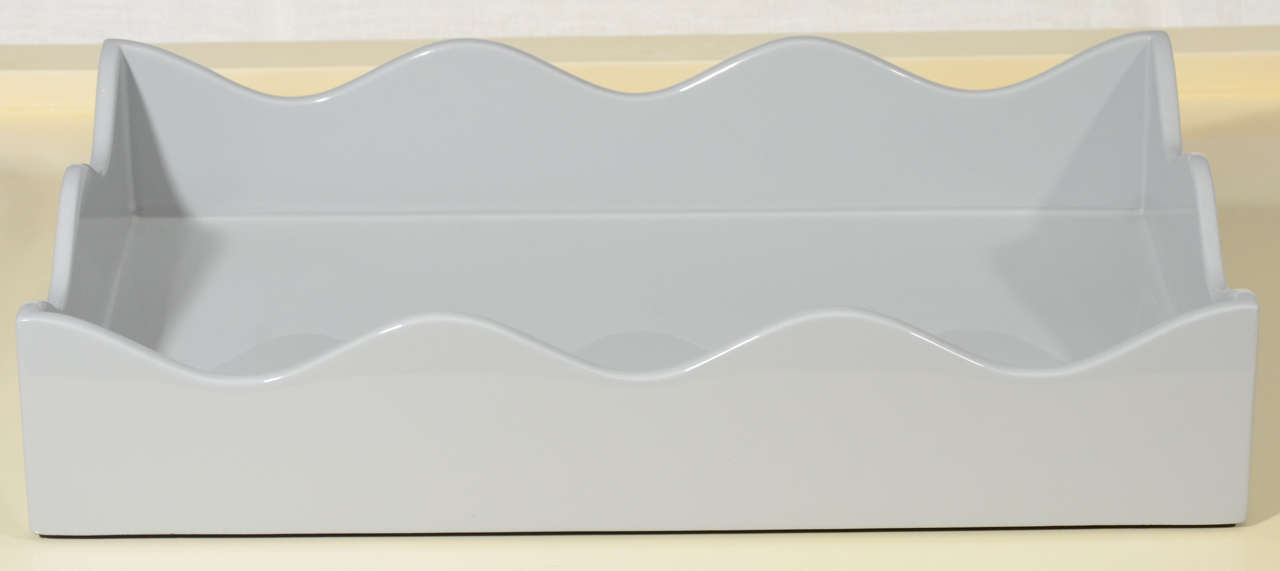 Small Pale Grey Belles Rives Tray