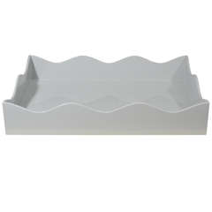 Large Pale Grey Belles Rives Tray