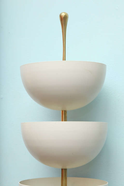 Italian Pair of 3-Cup Sconces by Stilnovo