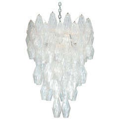 Rare Poliedri Hanging Fixture by Venini 3