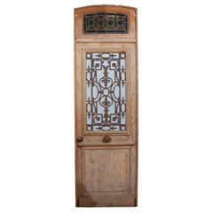 Antique French Painted Door from Normandy