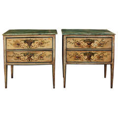 Pair of Italian 18th Century Painted Commodes