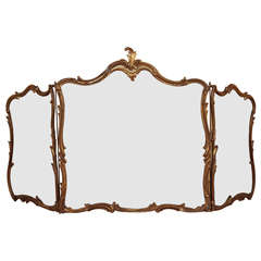 French Louis XV Style Bronze Fire Screen