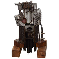 Antique Fantastic Cut-away German Diesel Engine Demonstrator 1920