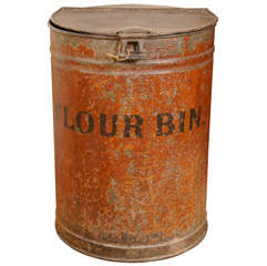 Antique Large English Flour Bin