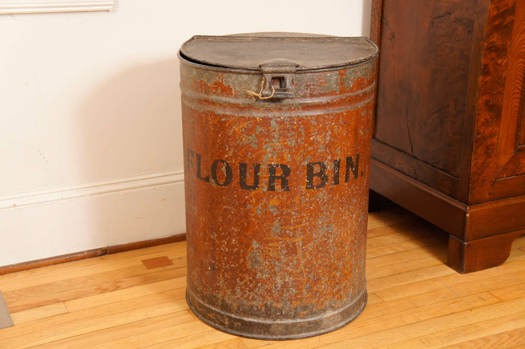Large English Flour Bin at 1stDibs