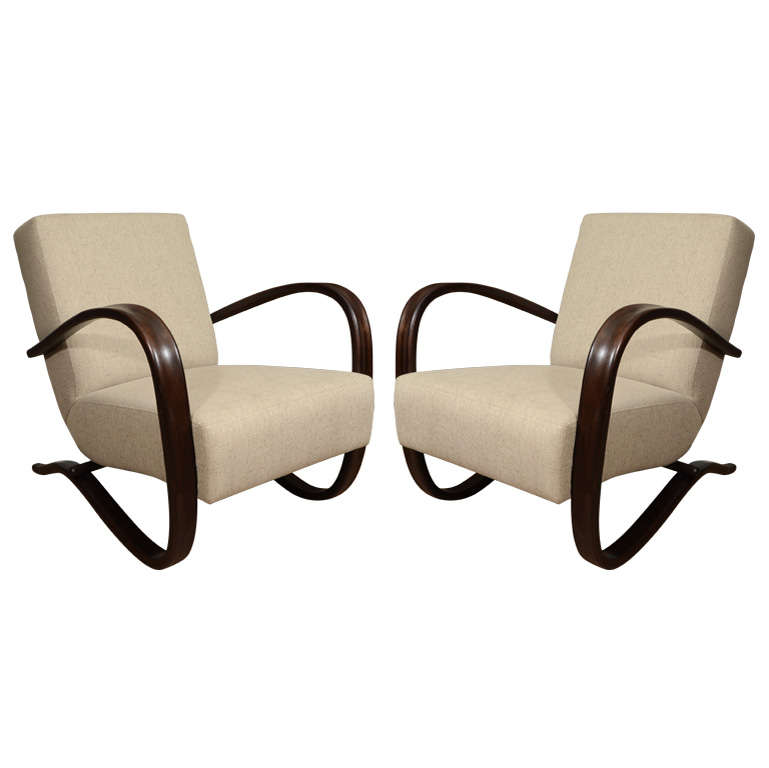 Jindrich Halabala Armchairs For Sale