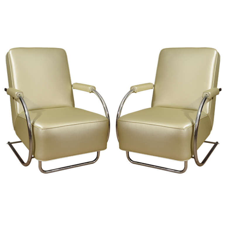 Louis Sognot Armchairs For Sale