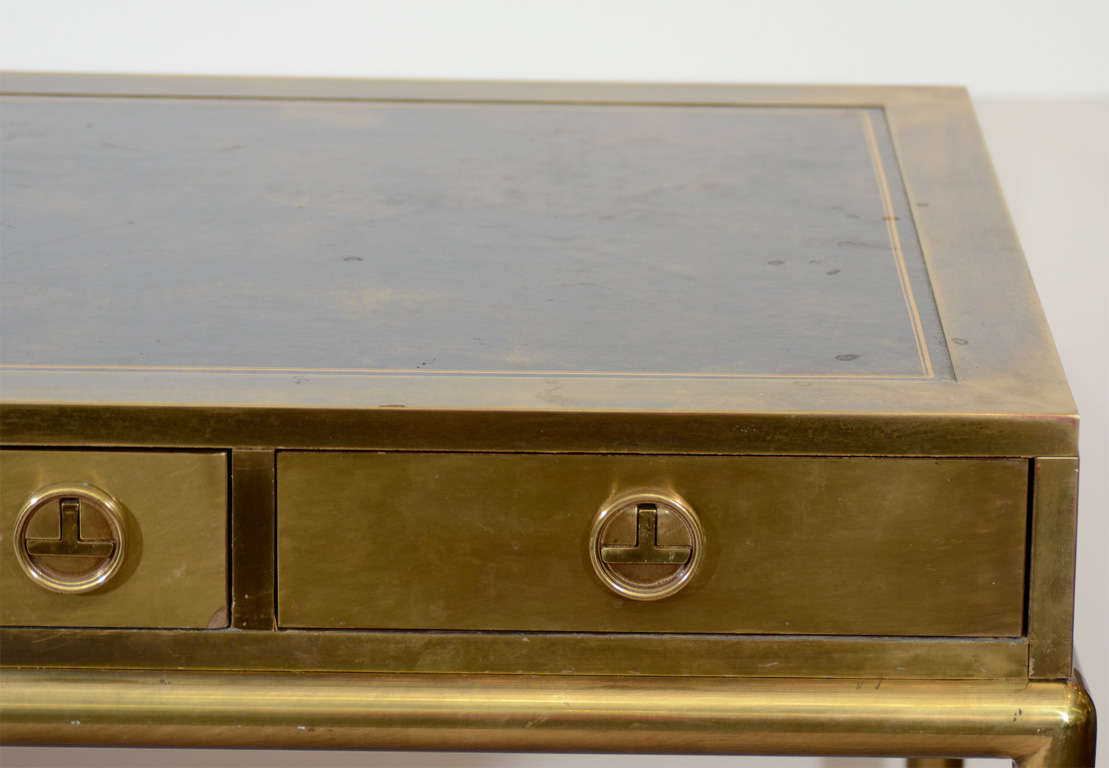 vintage brass desk