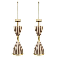 Pair of Mid Century Gerald Thurston for Lightolier Table Lamps