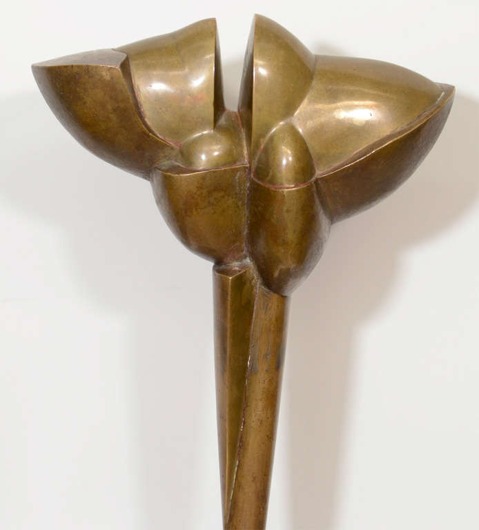 A vintage bronze sculpture by noted artist Lawrence Fane (1933-2008) and signed 