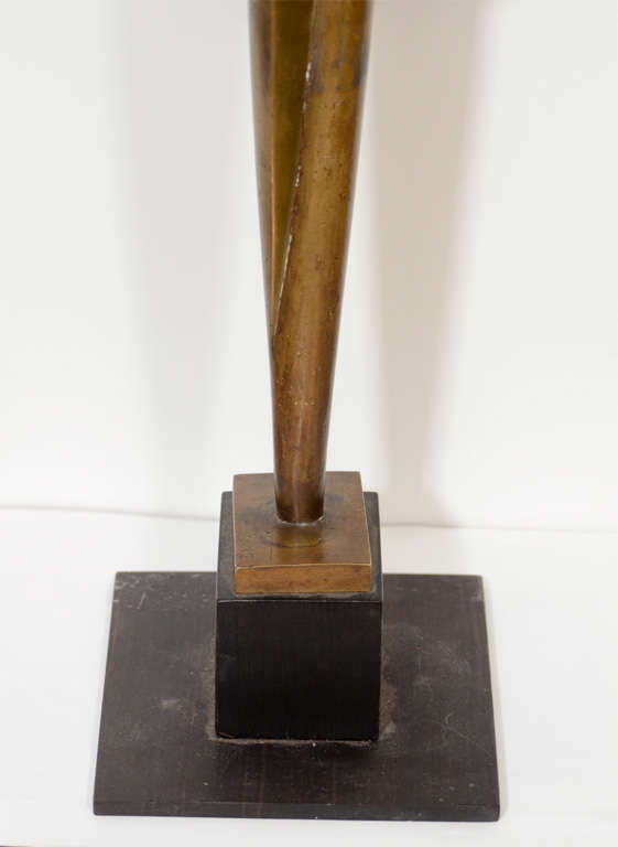 American Modernist Bronze Sculpture by Lawrence Fane For Sale