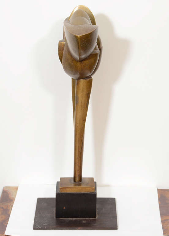 Modernist Bronze Sculpture by Lawrence Fane In Good Condition For Sale In New York, NY