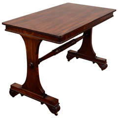 An English Regency Mahogany Library Table