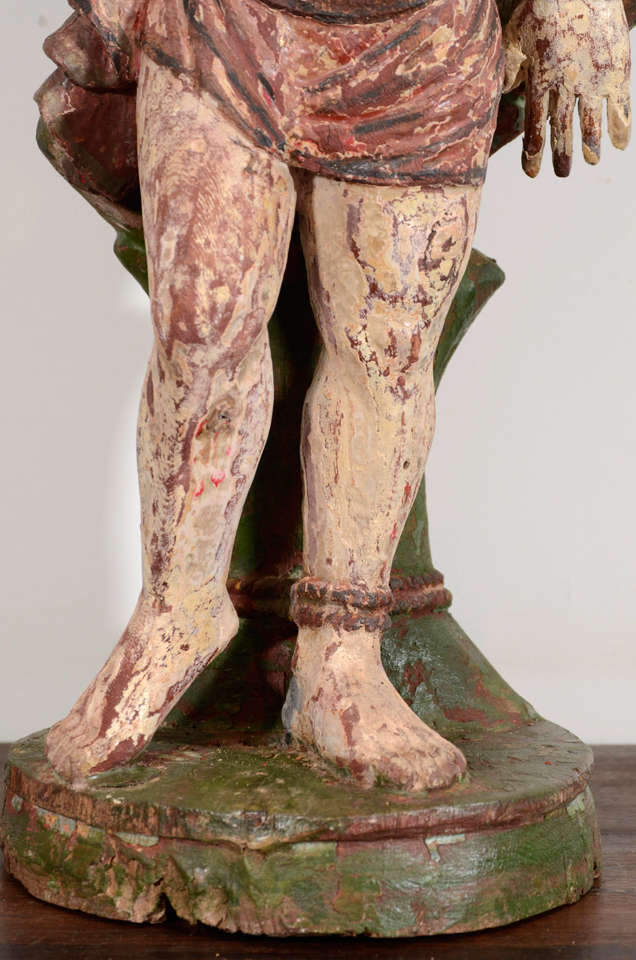 St Sebastian Statue In Good Condition For Sale In New York, NY