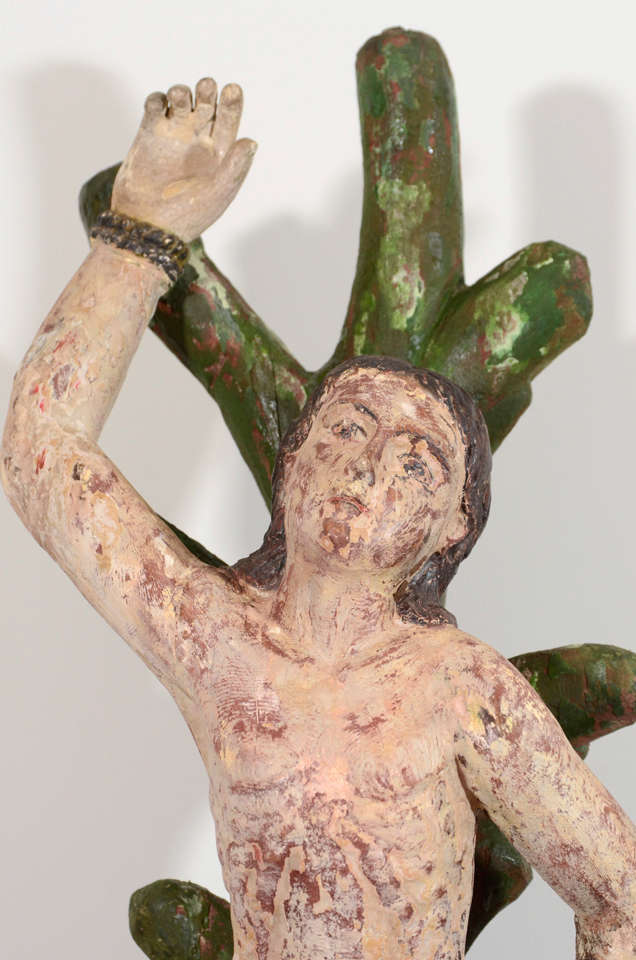 19th Century St Sebastian Statue For Sale