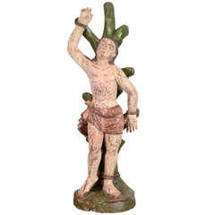 Antique St Sebastian Statue