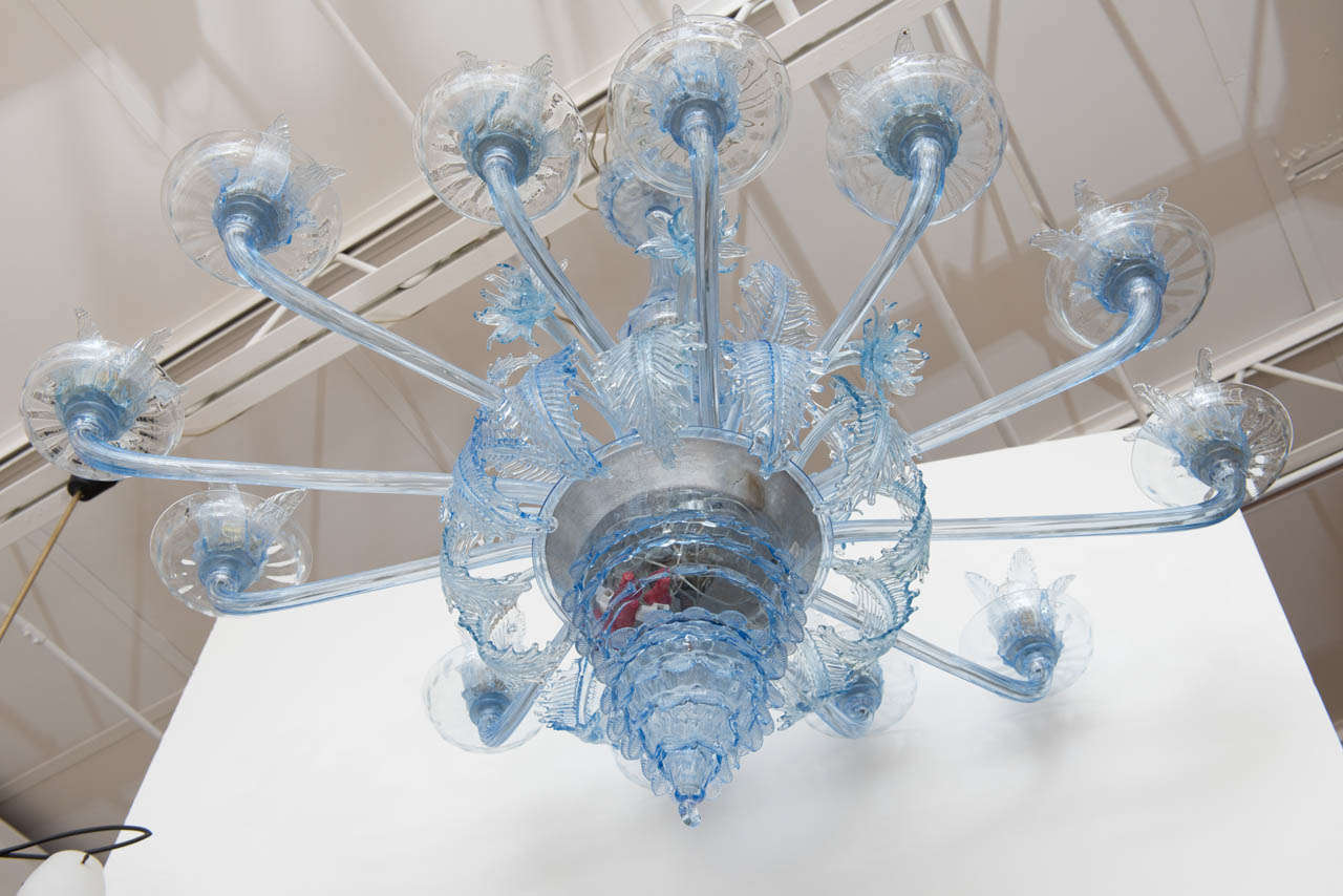 Mid-20th Century Venetian Chandelier by Barovier e Toso