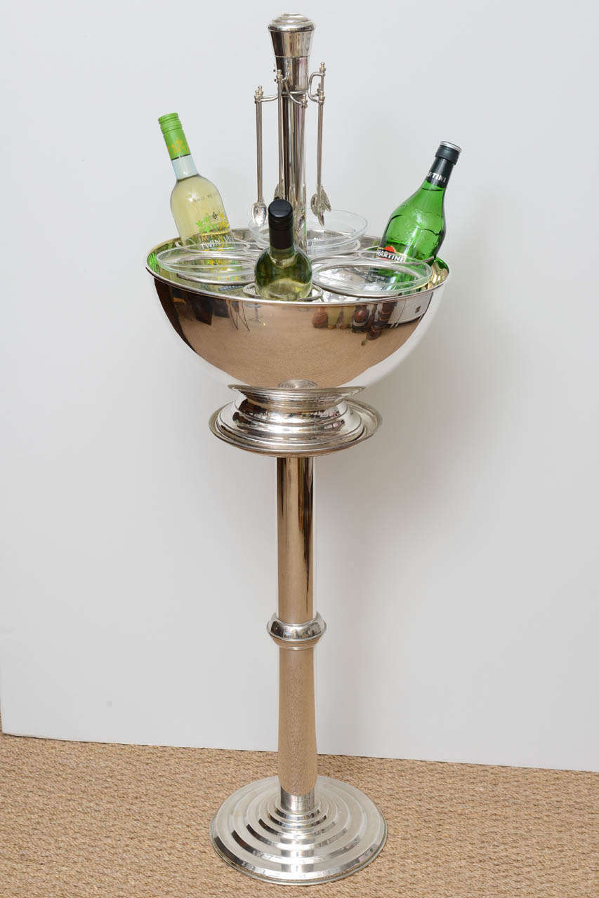 Champagne and Caviar Server in Silverplate 3