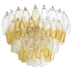 Five-Layer Polyhedral Chandelier by Carlo Scarpa 12